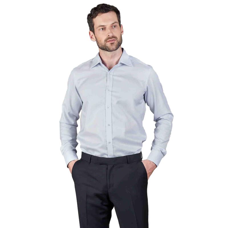 Rembrandt London Light Blue Textured Shirt image number 0